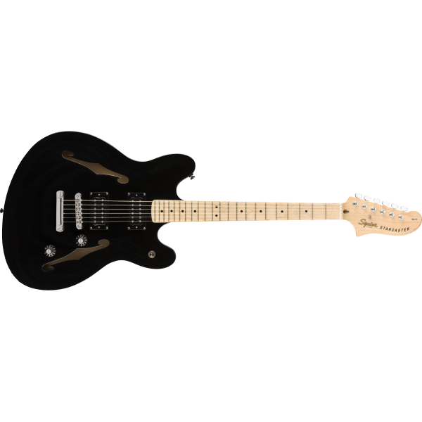 Fender Squier Affinity Series® Starcaster®, Maple Fingerboard, Black