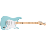 Fender Squier FSR Sonic® Stratocaster® HSS, Maple Fingerboard, White Pickguard, Tropical Turquoise