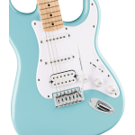Fender Squier FSR Sonic® Stratocaster® HSS, Maple Fingerboard, White Pickguard, Tropical Turquoise