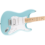 Fender Squier FSR Sonic® Stratocaster® HSS, Maple Fingerboard, White Pickguard, Tropical Turquoise