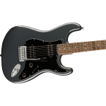 Fender Squier Affinity Series® Stratocaster® HH, Laurel Fingerboard, Black Pickguard, Charcoal Frost Metallic