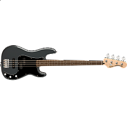 Fender Squier Affinity Series® Precision Bass® PJ, Laurel Fingerboard, Black Pickguard, Charcoal Frost Metallic