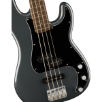Fender Squier Affinity Series® Precision Bass® PJ, Laurel Fingerboard, Black Pickguard, Charcoal Frost Metallic