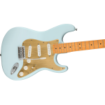 Fender Squier 40th Anniversary Stratocaster®, Vintage Edition, Maple Fingerboard, Gold Anodized Pickguard, Satin Sonic Blue