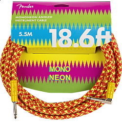 Fender MonoNeon Instrument Cable, 5,5m , Rovný - Lomený