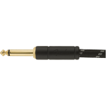 Fender Deluxe Series Instrument Cable, Straight/Angle, 18.6', Black Tweed