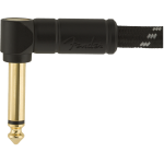 Fender Deluxe Series Instrument Cable, Straight/Angle, 18.6', Black Tweed