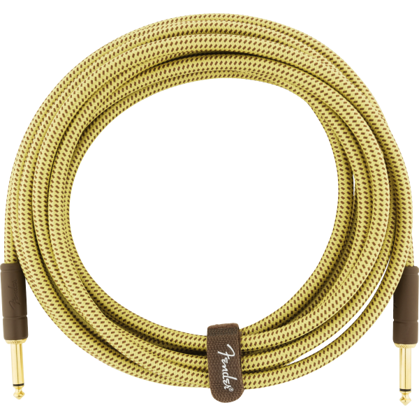 Fender Deluxe Series Instrument Cable, Straight/Straight, 15', Tweed