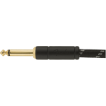 Fender Deluxe Series Instrument Cable, Straight/Angle, 15' Black Tweed