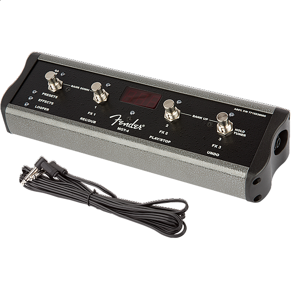 Fender MGT-4 Footswitch, 1/4" Connector, Four Button, Mustang™ GT 
