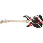Fender EVH® Striped Series Circles, Maple Fingerboard, Black and White Crop Circles Graphic