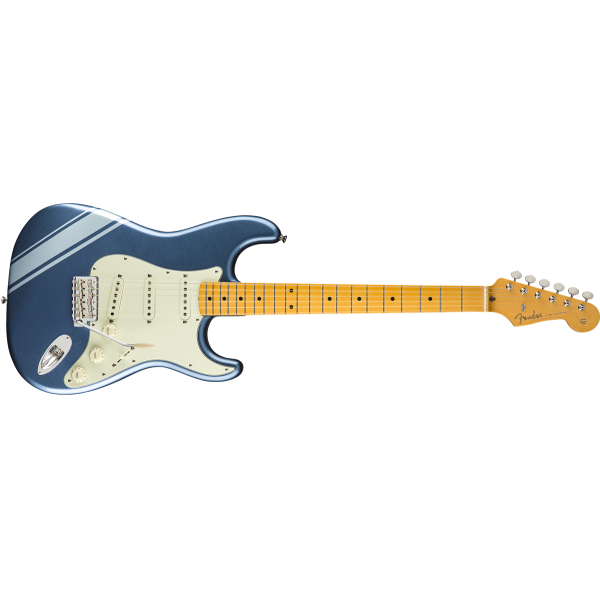 Fender FSR Traditional 50s Strat, Maple Fingerboard, Lake Placid Blue with Ice Blue Metallic Stripes 