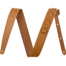 Fender 2" Essentials Leather Strap, Tan - pás na gitaru