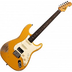 Henry's ST-1 Viper Yellow Relic Elektrická gitara