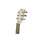 LAG Tramontane Hyvibe Smart Guitar Plexi WHT - Elektroakustická Gitara