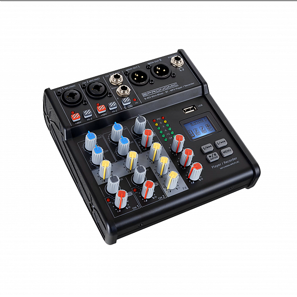 Pronomic B-403 Mini-Mixer + Bluetooth® + USB-Recording 