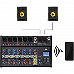 Pronomic B-803 Mini Mixer with Bluetooth® and USB Recording