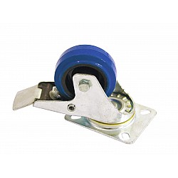 ROADINGER Swivel Castor 80mm blue with brake
