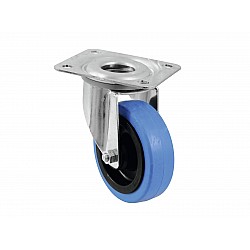 ROADINGER Swivel Castor 100mm BLUE WHEEL light blue