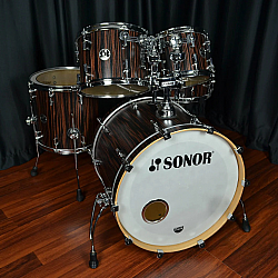Sonor S Classix Stage 3, Ebony - Akustické bicie, shell set