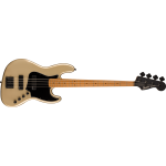 Fender Squier  Contemporary Active Jazz Bass® HH, Roasted Maple Fingerboard, Black Pickguard, Shoreline Gold