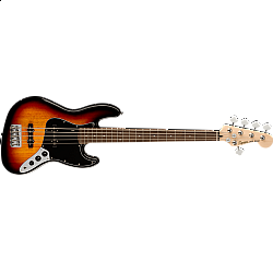 Fender Affinity Series™ Jazz Bass® V, Laurel Fingerboard, Black Pickguard, 3-Color Sunburst 
