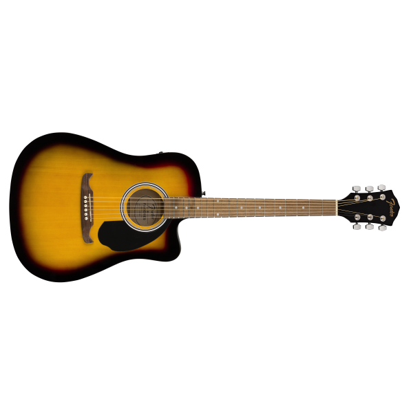 Fender FA-125CE Dreadnought, Walnut Fingerboard, Sunburst 