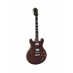 DIMAVERY SA-610 Jazz Guitar, brown