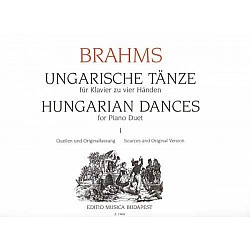 Brahms, Johannes - Hungarian Dances for piano duet