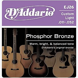 D´Addario EJ26 - Struny na akustickú gitaru - 011/ 052