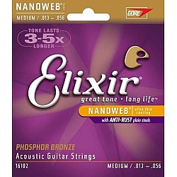 Elixir Nanoweb 16102 - Struny pre akust. gitaru, Phosphor Bronze