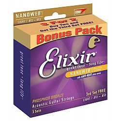 Elixir Nanoweb Light Phosphor Br. 3-Pack