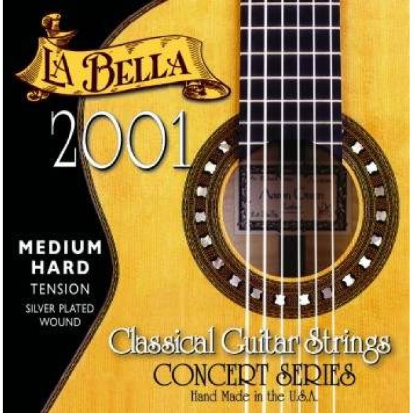 La Bella 2001 - struny na klasickú gitaru, stredne tvrdé pnutie