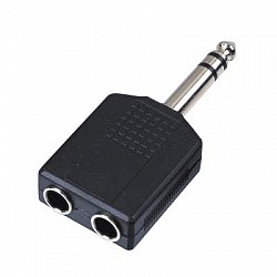 M-Cables Spojka - 2 x 6,3 mm stereo Jack/ Jack 6,3 mm, stereo