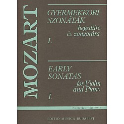 Mozart Z. 3635 - Early Sonatas pre husle a klavír 1. diel