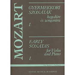 Mozart Z. 3635 - Early Sonatas pre husle a klavír 1. diel