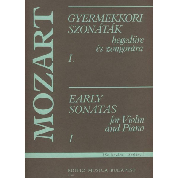 Mozart Z. 3635 - Early Sonatas pre husle a klavír 1. diel