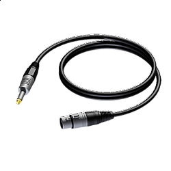 Procab CAB900/3 jack 6,3 mm mono/XLR F, 3m