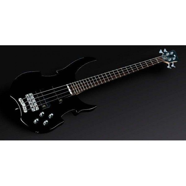 RockBass Vampyre 4 Bk HP Chrome Mec J/TJ Act.El. - basgitara