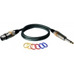 RockCable RCL 30386 D6 F BA - Mikrofónový kábel XLR F/Jack, 6 m