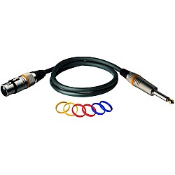 RockCable RCL 30386 D6 F BA - Mikrofónový kábel XLR F/Jack, 6 m