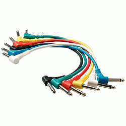 Rockcable RCL 30031 D5 Patchcable, 30 cm, lomený jack