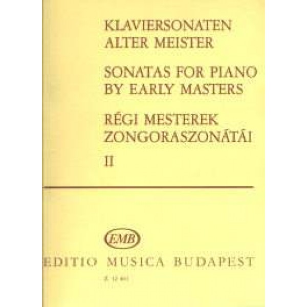 SONATAS BY EARLY MASTERS 2 - Klavírne noty