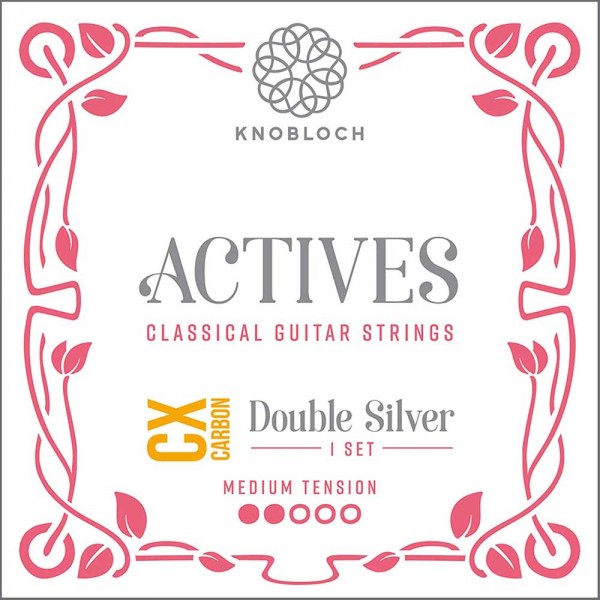 Knobloch 300ADC Double Silver CX Carbon Medium Tension - struny pre klasickú gitaru