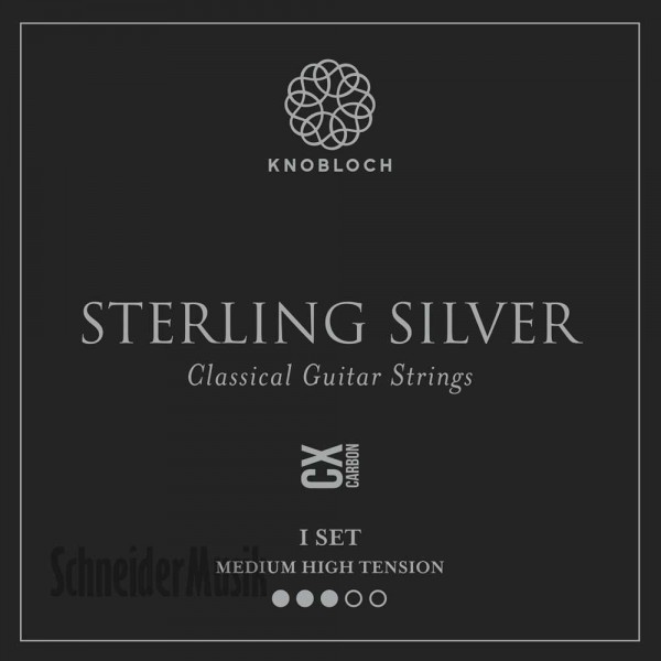 Knobloch 400 SSC Sterling Silver Carbon C.X.  Medium High Tension -  struny so striebornými basmi