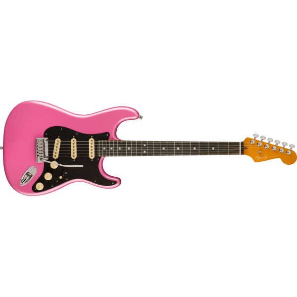 Fender LE  American Ultra Stratocaster®, Ebony Fingerboard, Bubble Gum Metallic 