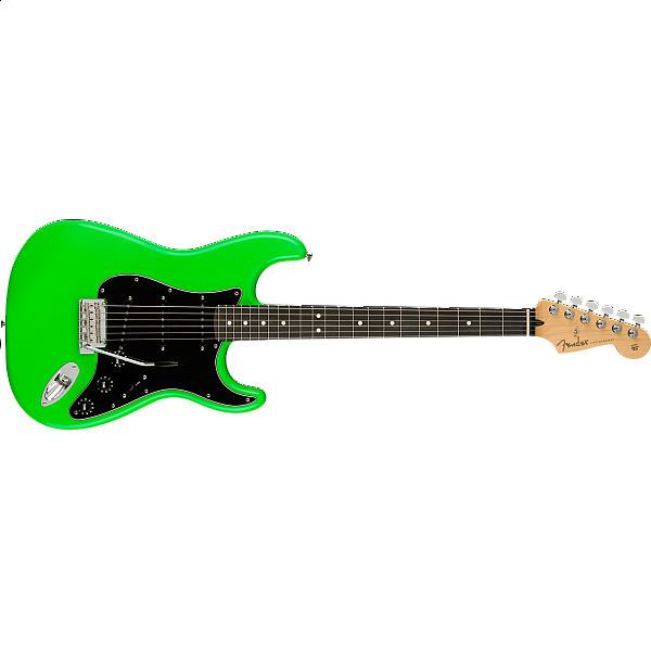Fender LE Player Stratocaster®, Ebony Fingerboard, Neon Green