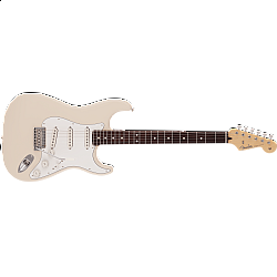 Fender MIJ Hybrid II Stratocaster® Limited Run Satin Sand Beige, Rosewood Fingerboard
