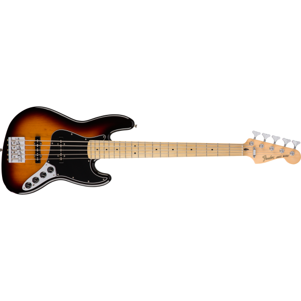 Fender Deluxe Active Jazz Bass® V, Maple Fingerboard, 3-Color Sunburst 