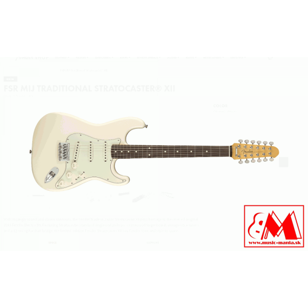 Fender FSR Japan Traditional Stratocaster XII - 12-strunová gitara
